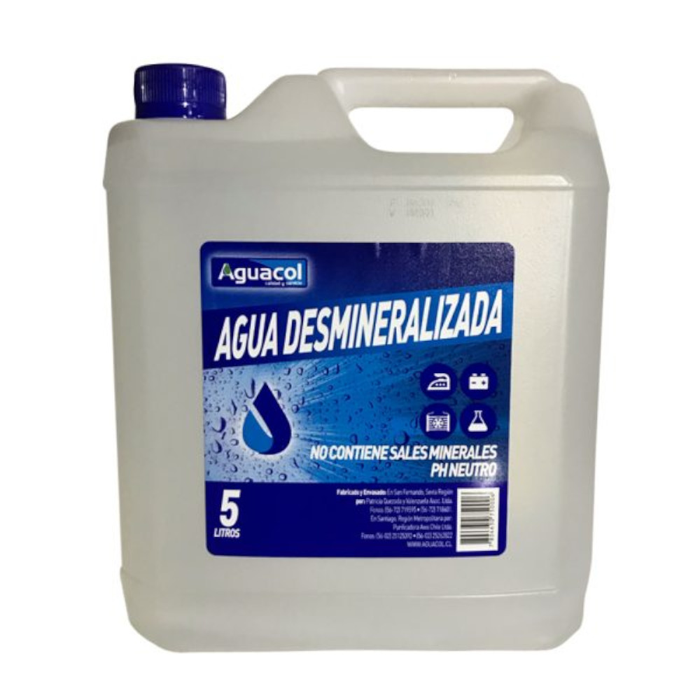 Agua Destilada bidon 5 Lt.